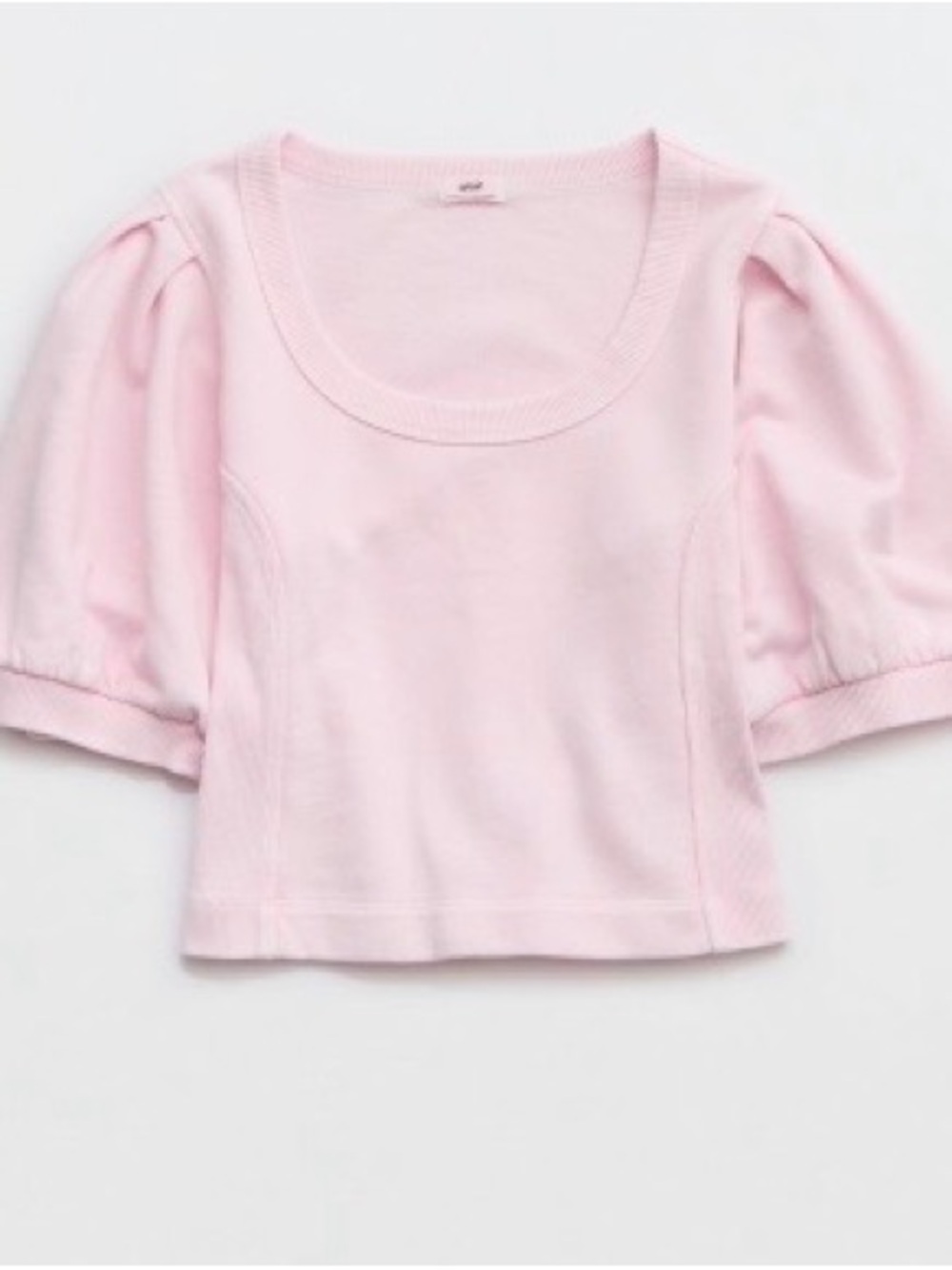 💗 EUC Aerie Seams Right Short Sleeve Sweatshirt